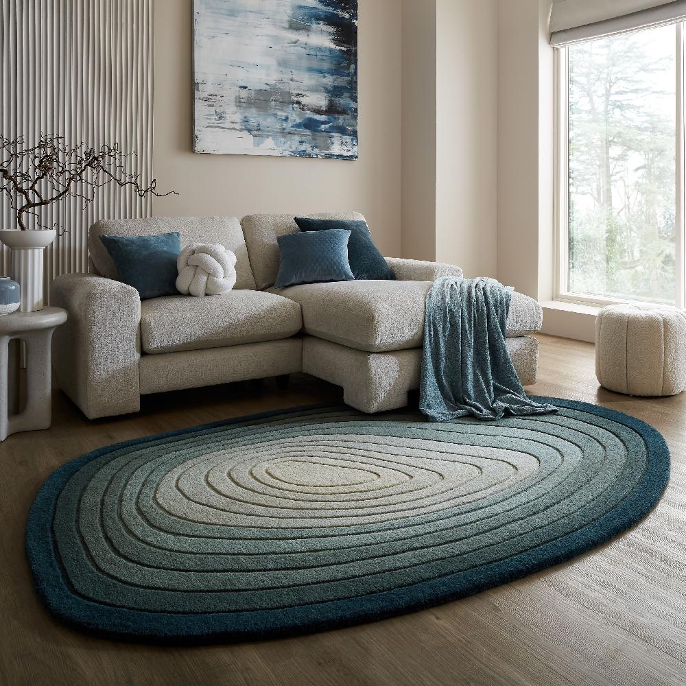 flair rugs Puddle Ombre Shaped Wool Rug