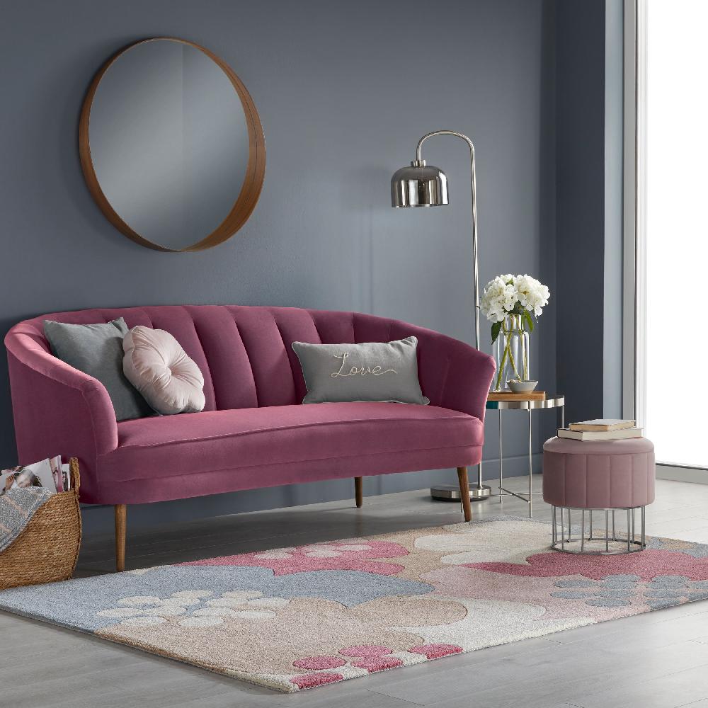 Flair Rugs Retro Floral Motif Rug