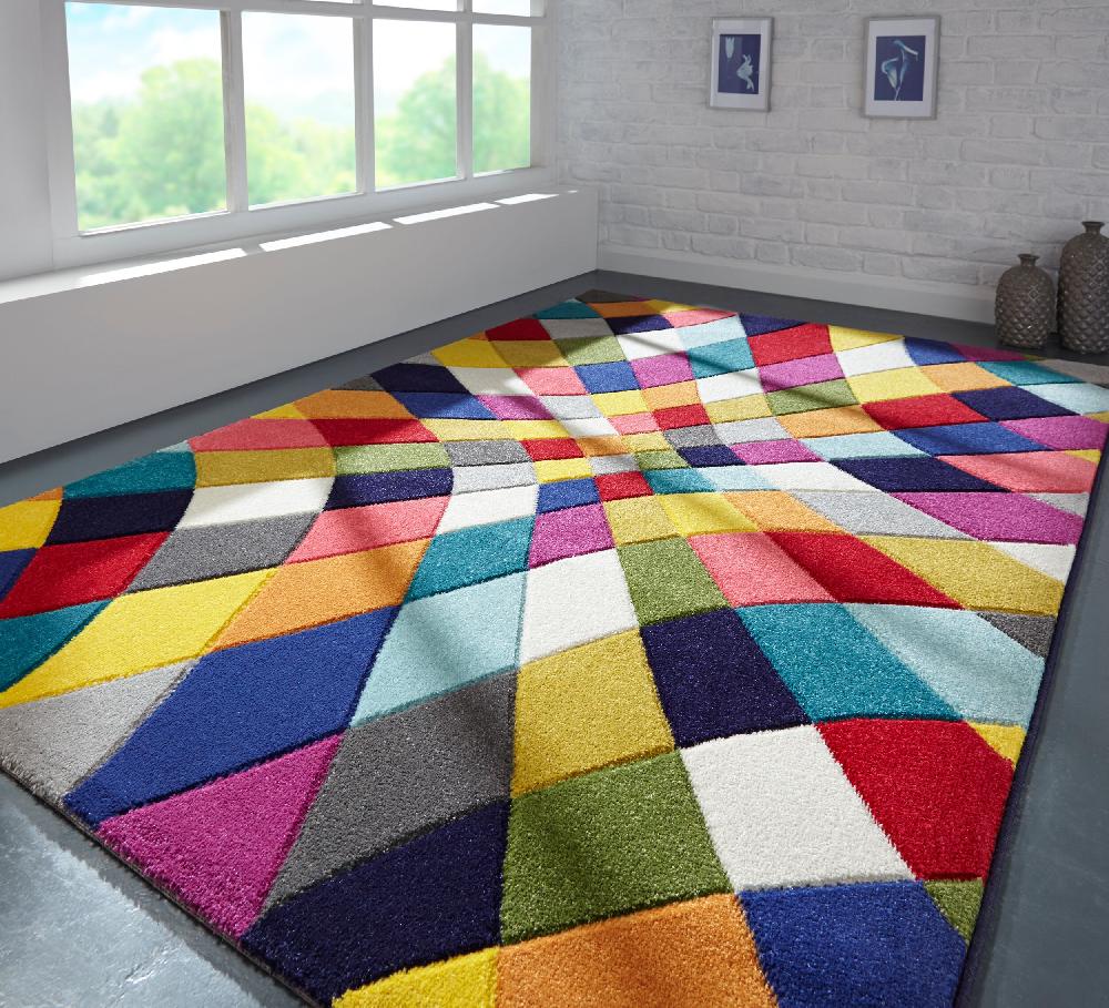 flair rugs Rhumba Geometric Colourful Rug