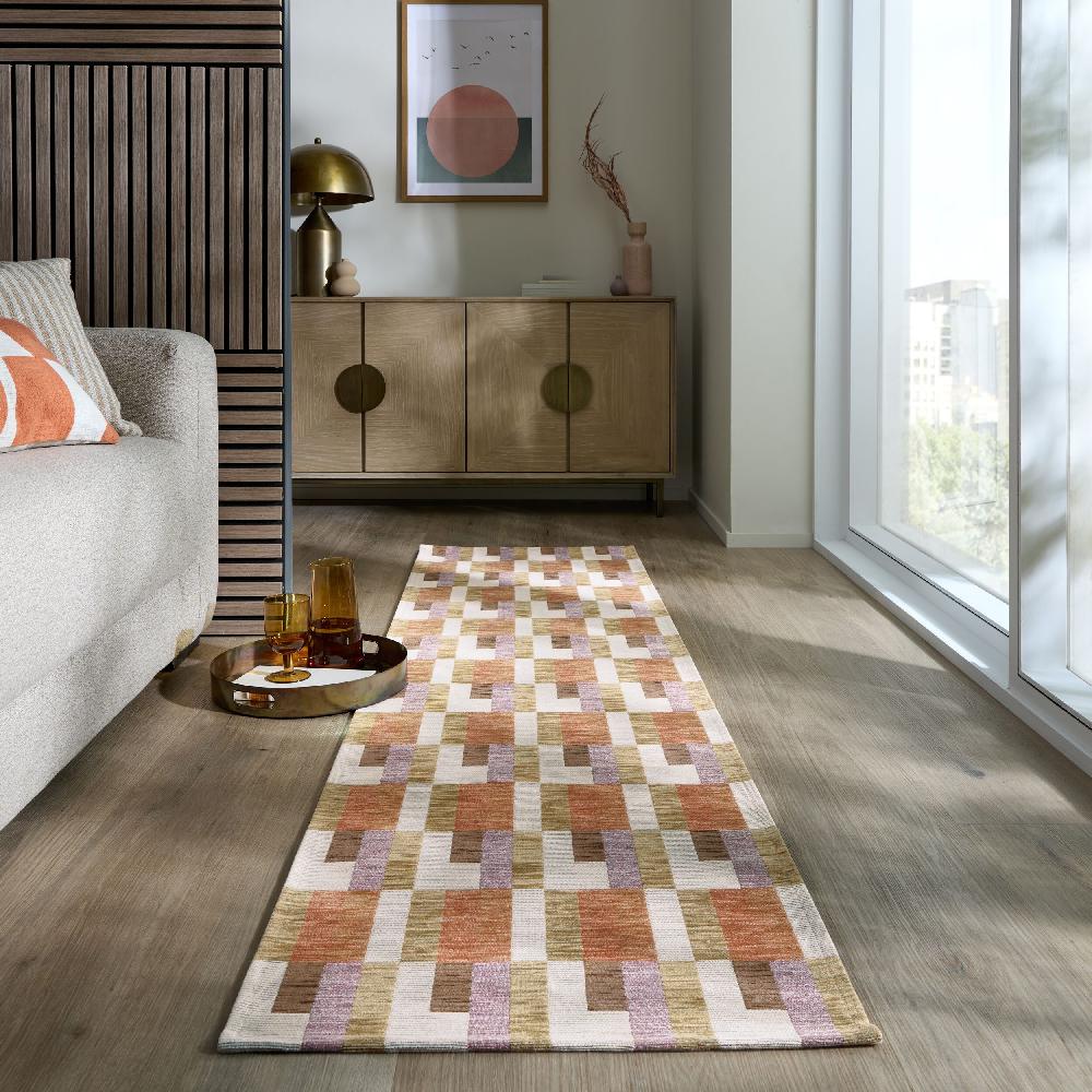 flair rugs Riley Block Geometric Runner
