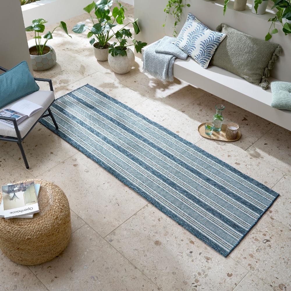 flair rugs Roma Stripe Indoor Outdoor Runner