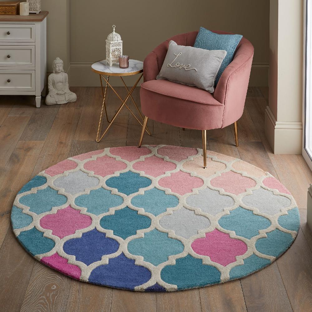 Flair Rugs Rosella Wool Geometric Patterned Rug