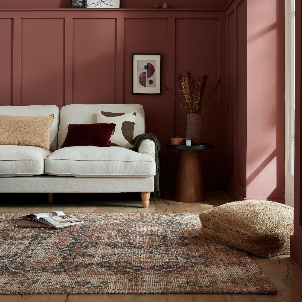 Flair Rugs Selena Vintage Printed Jute Rug