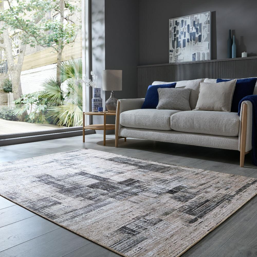 flair rugs Silas Washable Abstract Rug