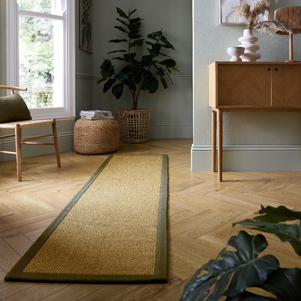 Flair Rugs Sisal Look Border Indoor Outdoor Runner