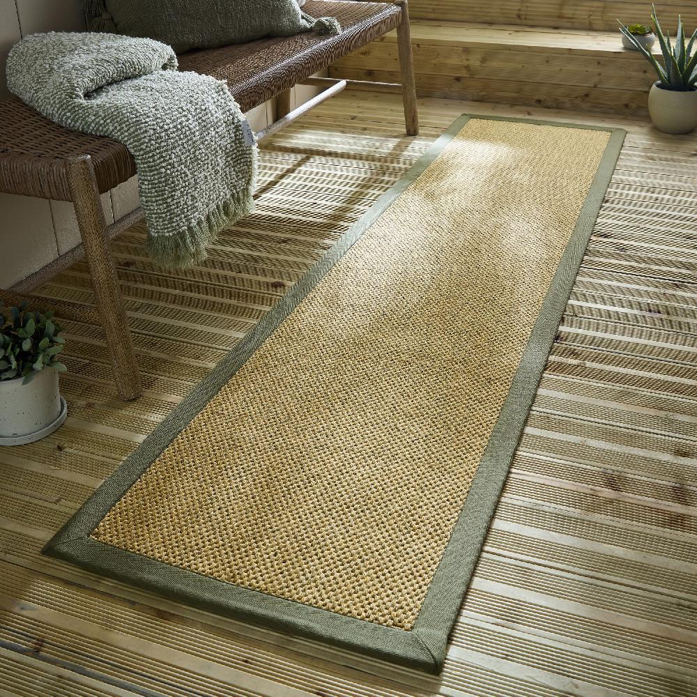 flair rugs Sisal Look Border Indoor Outdoor Runner