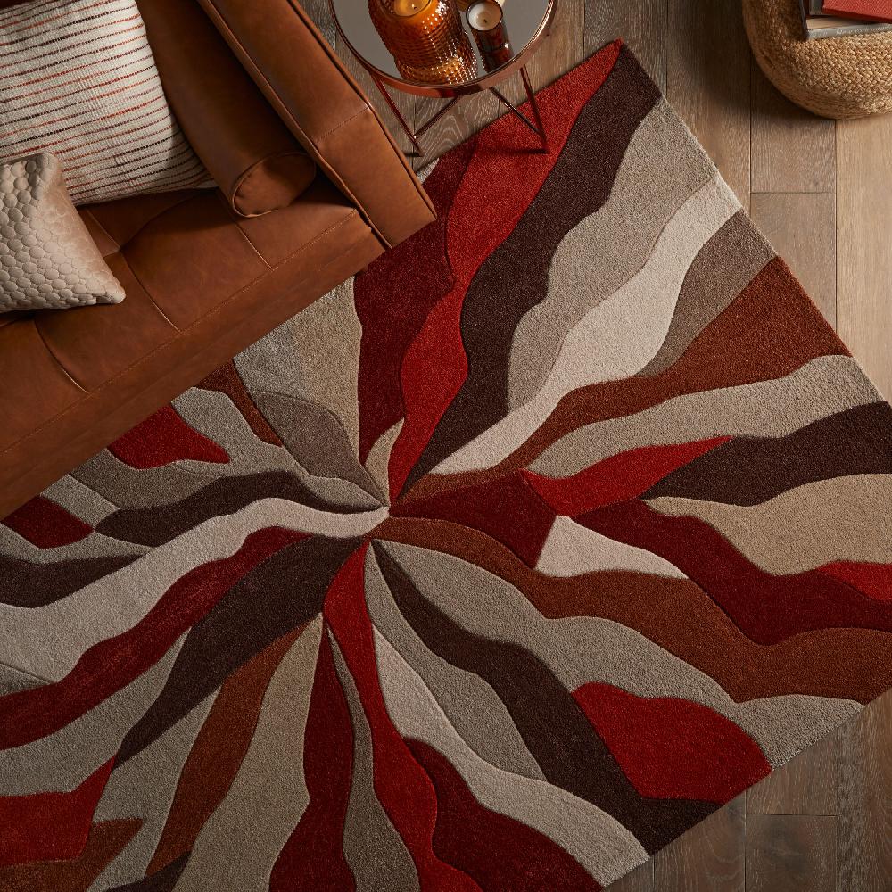 Flair Rugs Splinter Abstract Design Rug