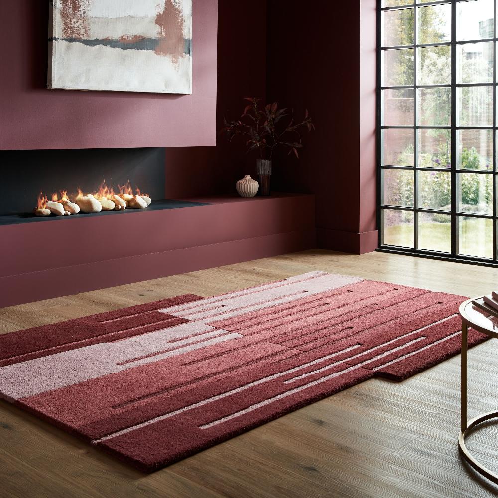 flair rugs Split Ombre Shaped Wool Rug