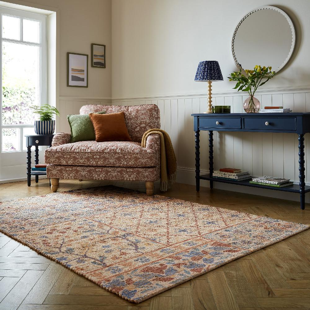 flair rugs Taylor Printed Jute Patchwork Rug