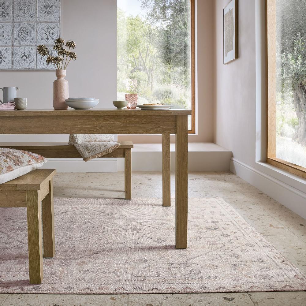 flair rugs Teo Washable Traditional Rug