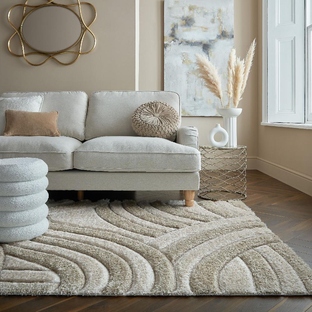 flair rugs Velvet Carved Shaggy Rug