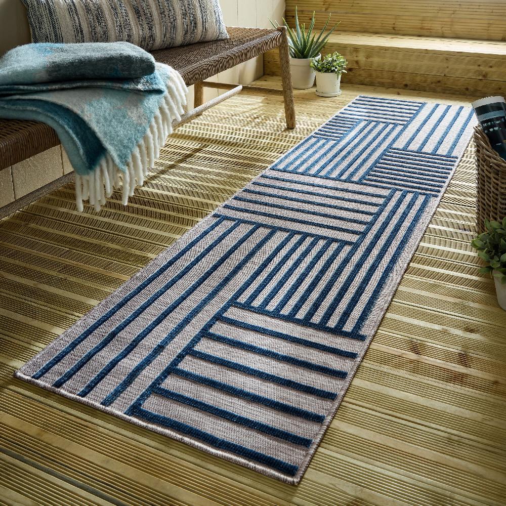 flair rugs Vigo Blocks Indoor Outdoor Runner