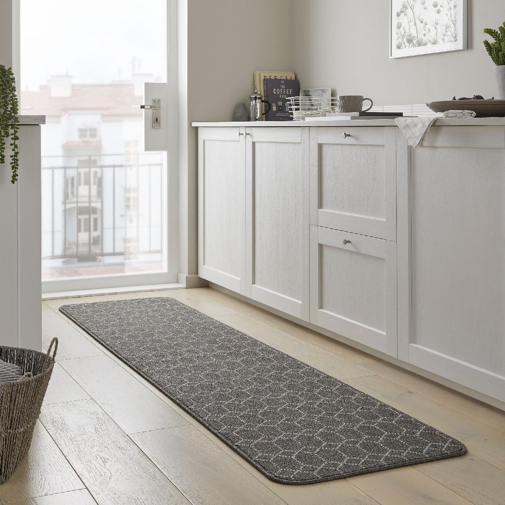 Flair Rugs Washable Argyll Geometric Runner Mat