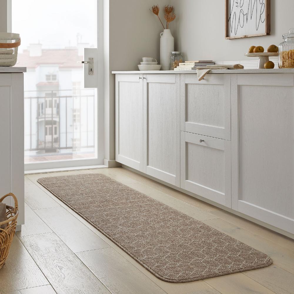 Flair Rugs Washable Argyll Geometric Runner Mat