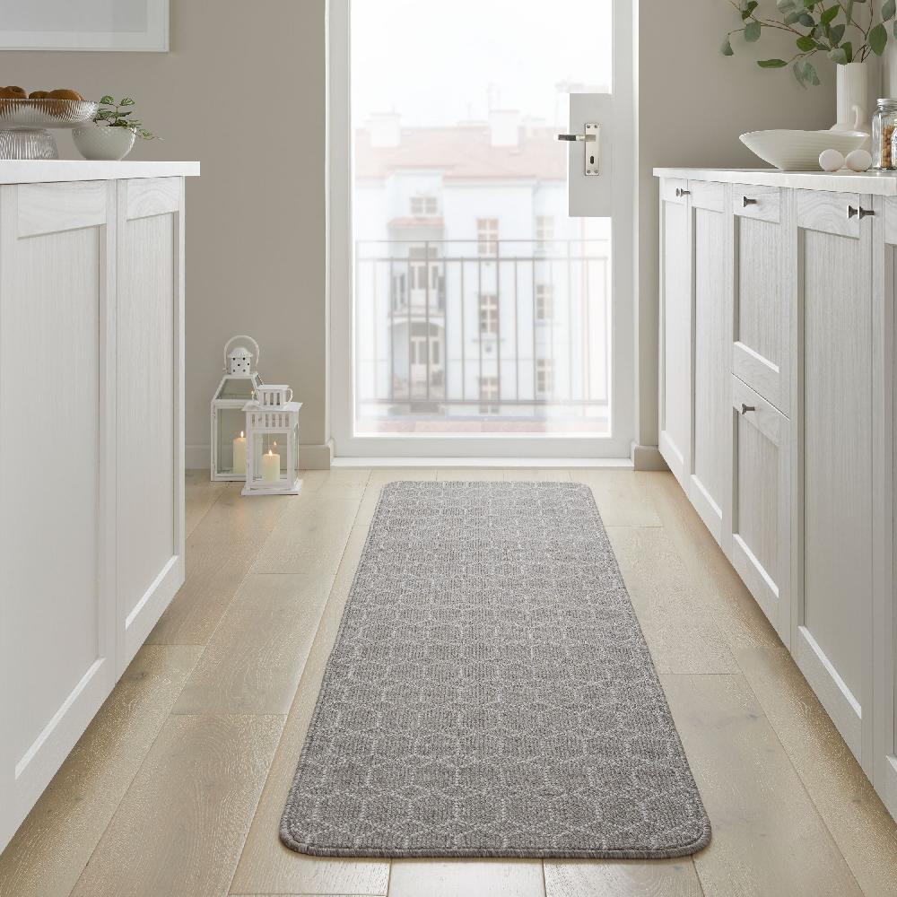 flair rugs Washable Argyll Geometric Runner Mat