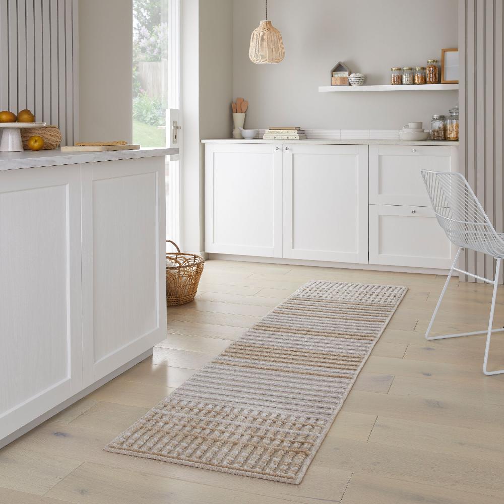 Flair Rugs Washable Elton Stripe Runner Rug