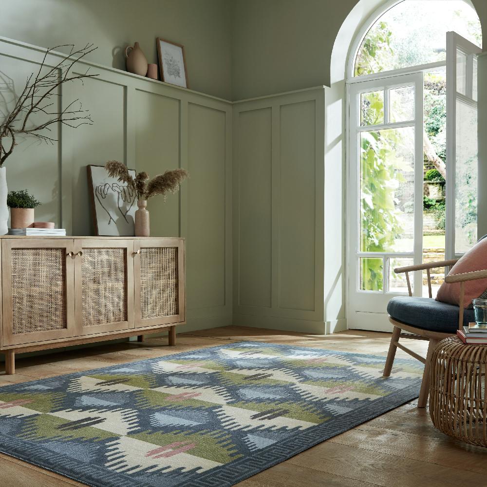 flair rugs Washable Lawson Kilim 2 Layer Rug