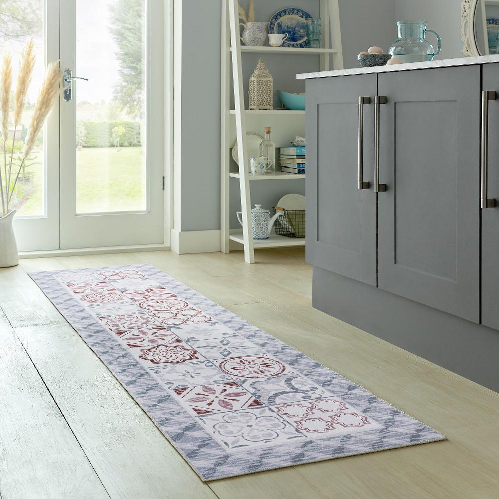 flair rugs Washable Morton Geometric Runner Rug
