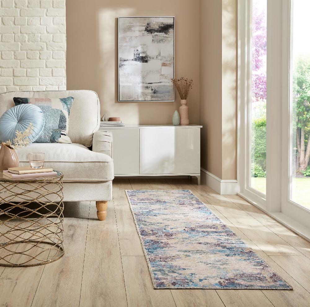 flair rugs Washable Reid Abstract Runner Rug