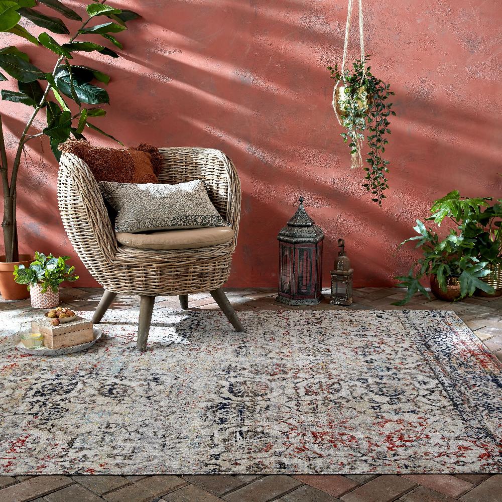 flair rugs Helena Indoor & Outdoor Vintage Patterned Rug