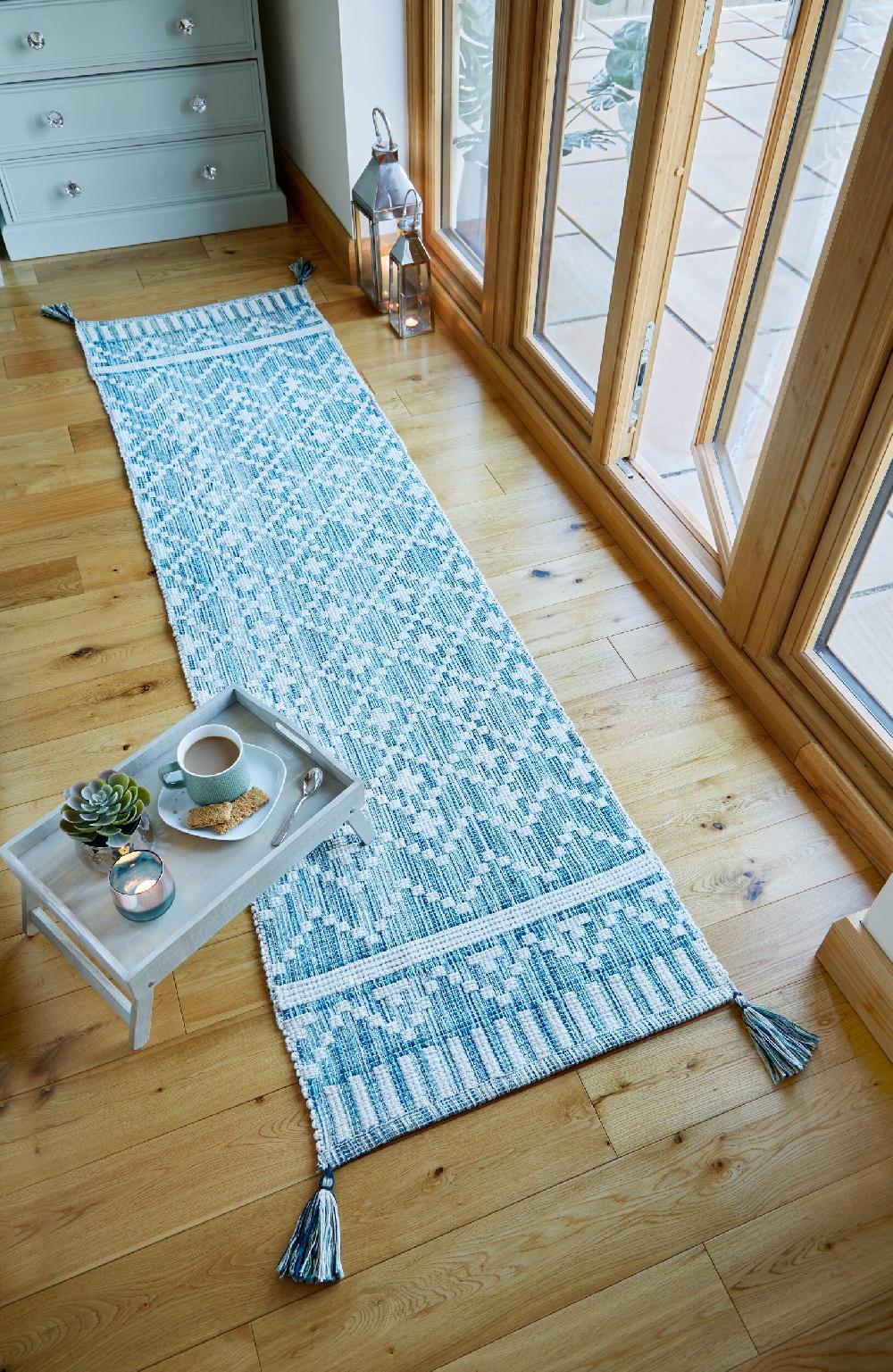 flair rugs Leela Cotton Blend Reversible Runner Rug