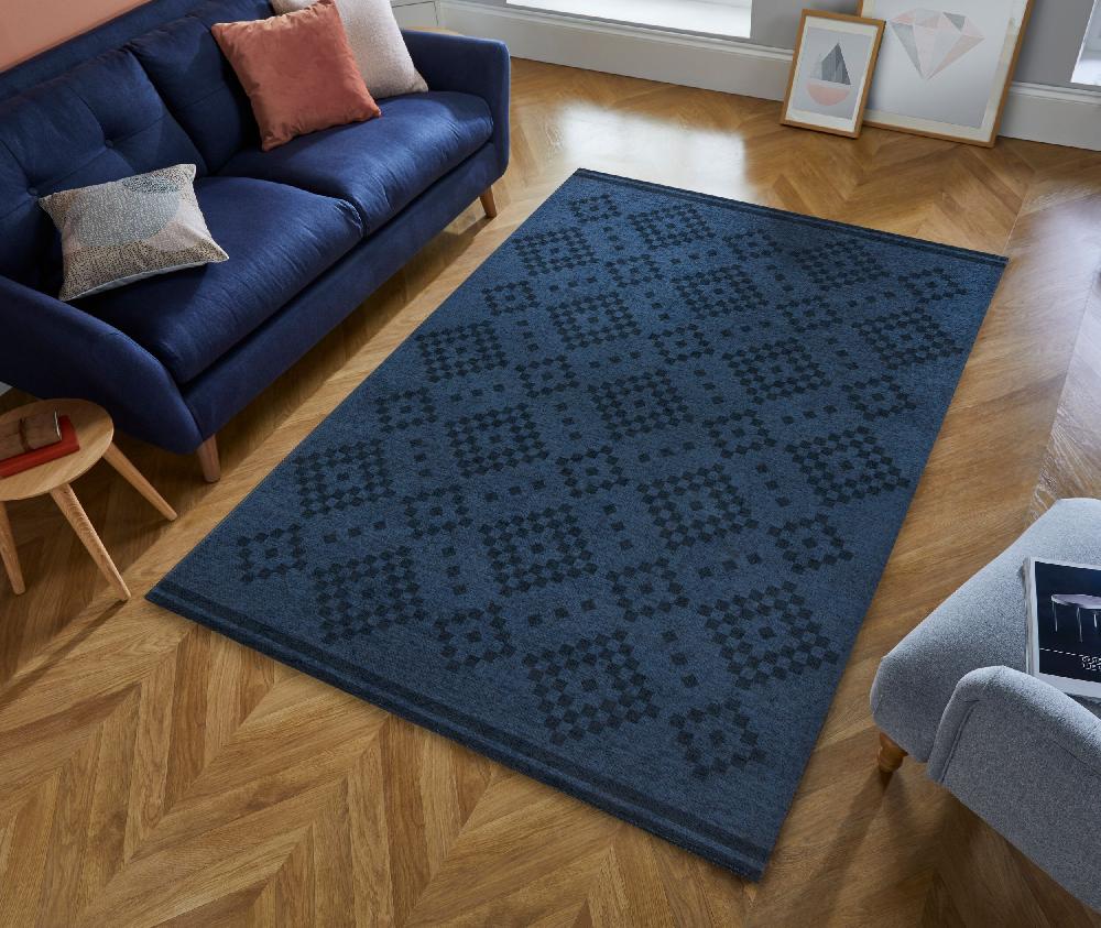 flair rugs Washable Eve Trellis Geometric 2 Layer Rug