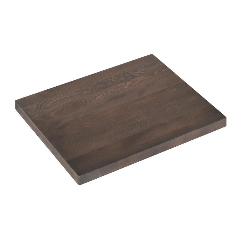 Flash Furniture Bennett 24x30 Solid Wood Indoor 1.5 Inch Thick Rectangular Tabletop In Dark Brown