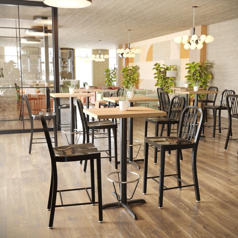 flash furniture Bennett 24x30 Solid Wood Indoor 1.5 Inch Thick Rectangular Tabletop in Natural