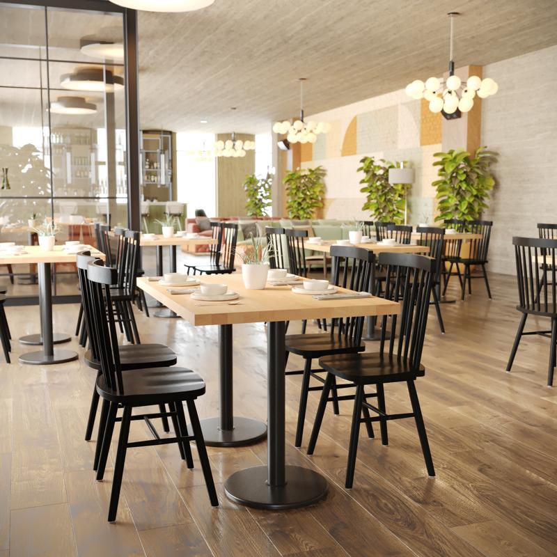 flash furniture Bennett 30x48 Solid Wood Indoor 1.5 Inch Thick Rectangular Tabletop in Natural