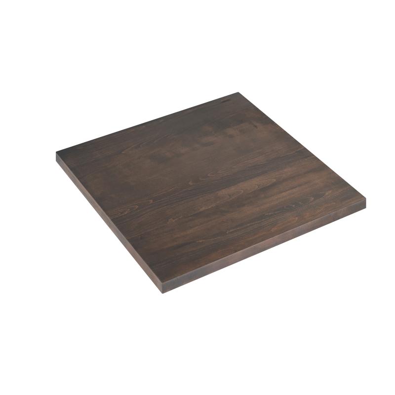 Flash Furniture Bennett 36x36 Solid Wood Indoor 1.5 Inch Thick Rectangular Tabletop In Dark Brown