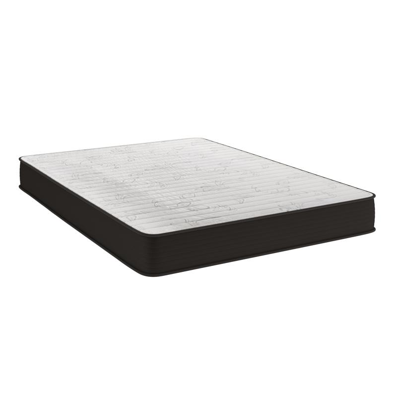 flash furniture Dream 8 Inch Hybrid Mattress Queen Size High Density Foam and Innerspring Mattress in a Box CertiPur-US Certified Foam