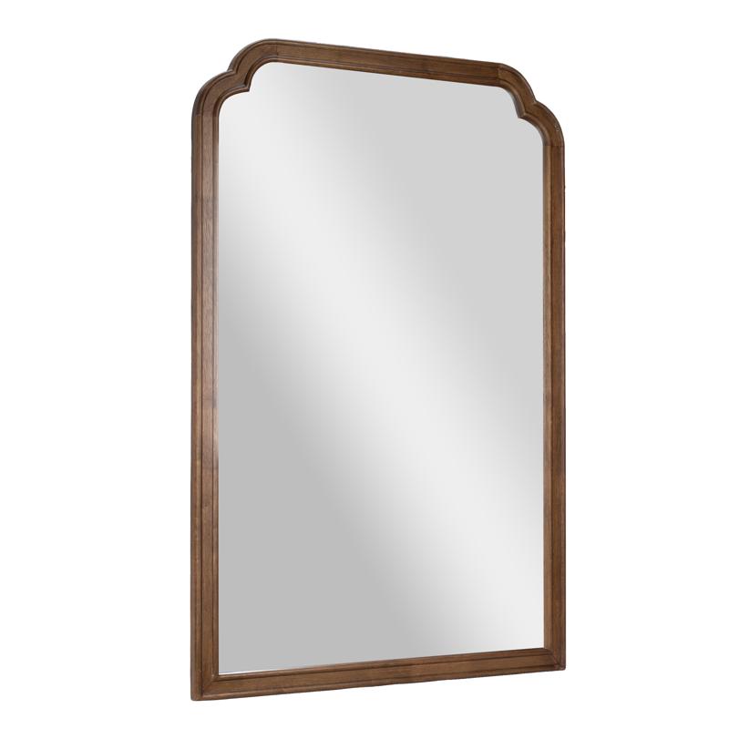 Flash Furniture Efie 36" X 24" Large Accent Wall Mirror With Solid Wood Frame For Bathroom Entryway Dining Room & Living Room In Rustic Brown