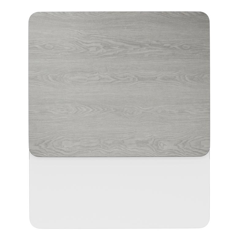 Flash Furniture Glenbrook 24'' X 30'' Rectangular Table Top With White Or Gray Reversible Laminate Top