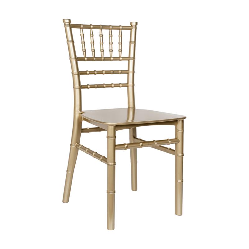 Flash Furniture HERCULES Child Size Gold Chiavari Chair – Durable Resin Kids Chair For Weddings Parties & Everyday Use