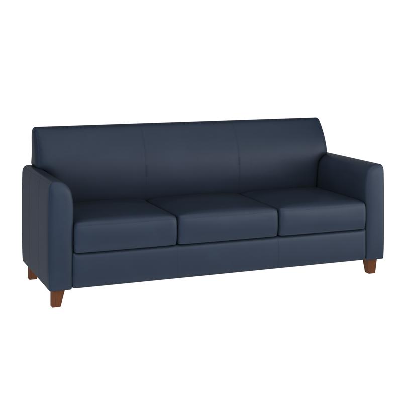 flash furniture HERCULES Diplomat Series Navy LeatherSoft Sofa