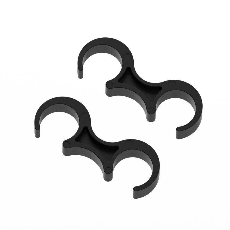 flash furniture Lowe Black Wide Plastic Ganging Clips - Set of 2