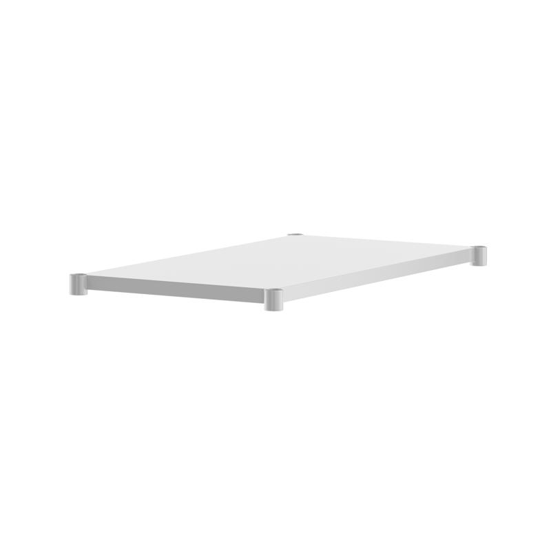 flash furniture Woodford Galvanized Under Shelf for Prep and Work Tables - Adjustable Lower Shelf for 30" x 48" Stainless Steel Tables