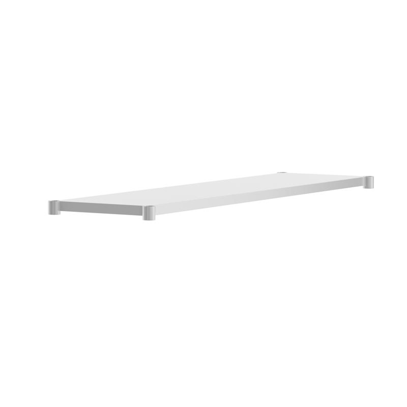 flash furniture Woodford Galvanized Under Shelf for Prep and Work Tables - Adjustable Lower Shelf for 24" x 72" Stainless Steel Tables