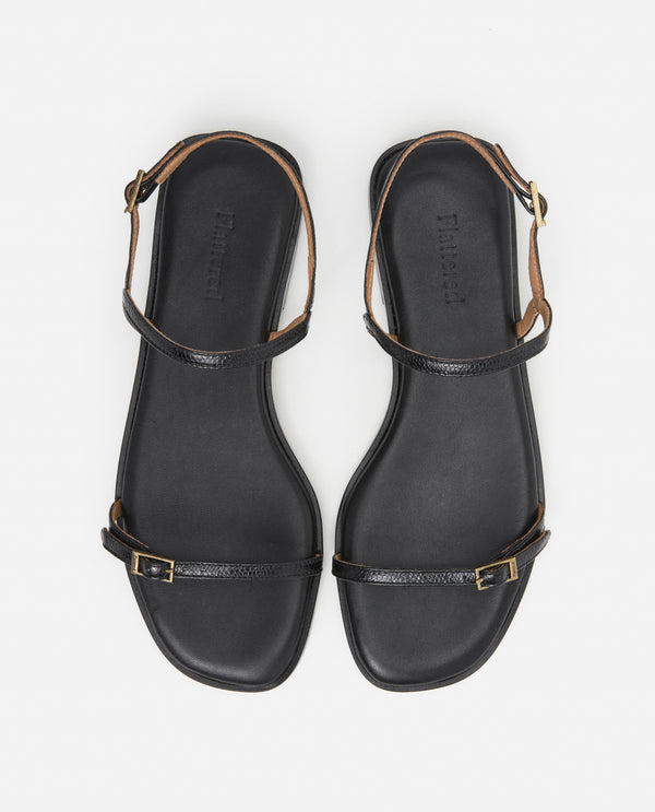 Flattered Alice Leather Black