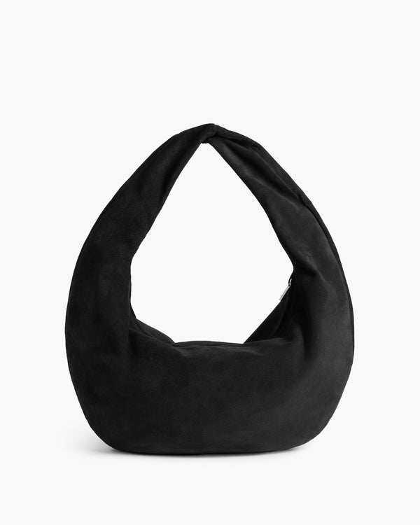 flattered Alva Shoulder Bag Suede Black