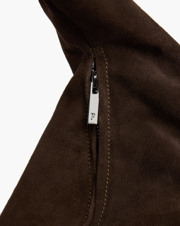 Flattered Alva Shoulder Bag Suede Chocolate