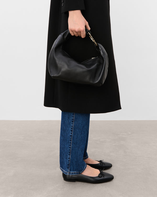 Flattered Amanda Shoulder Bag Leather Black