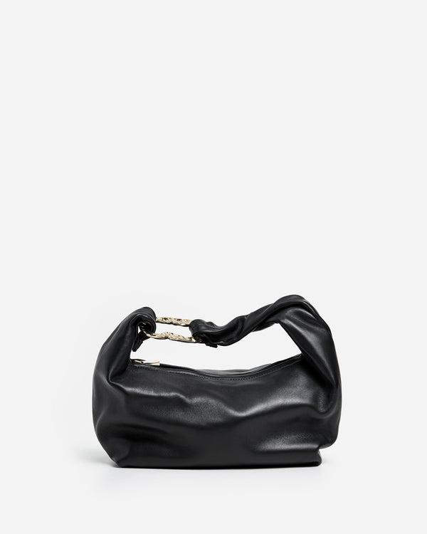flattered Amanda Shoulder Bag Leather Black