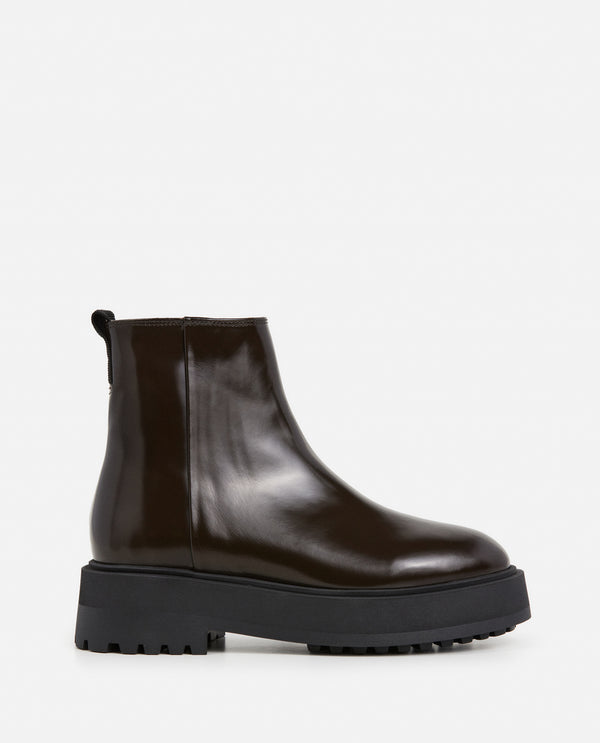 flattered Assia Leather Chocolate