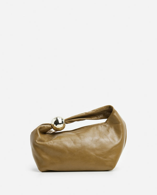 flattered Astrid Handbag Leather Patent Olive