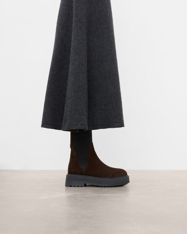 Flattered Aurora Suede Chocolate