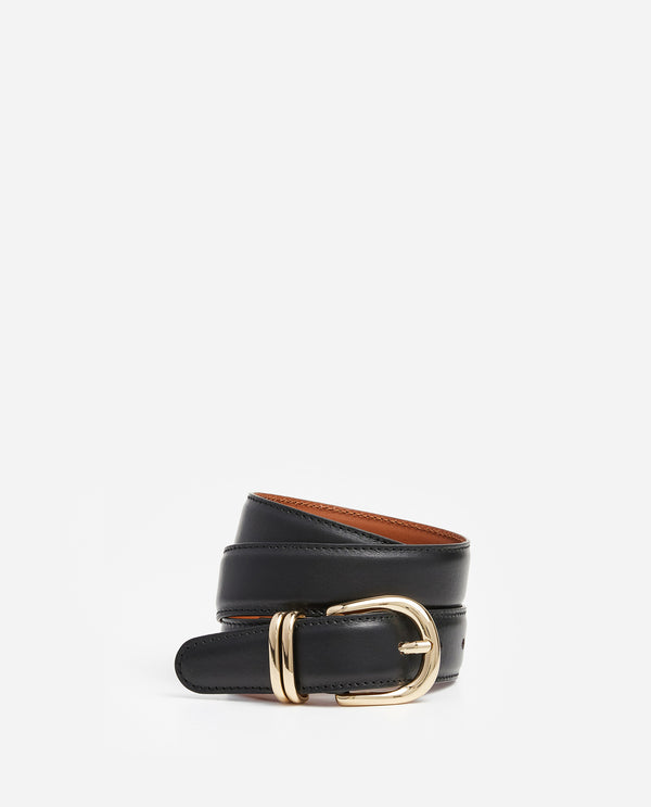 flattered Beatrice Belt Leather Black