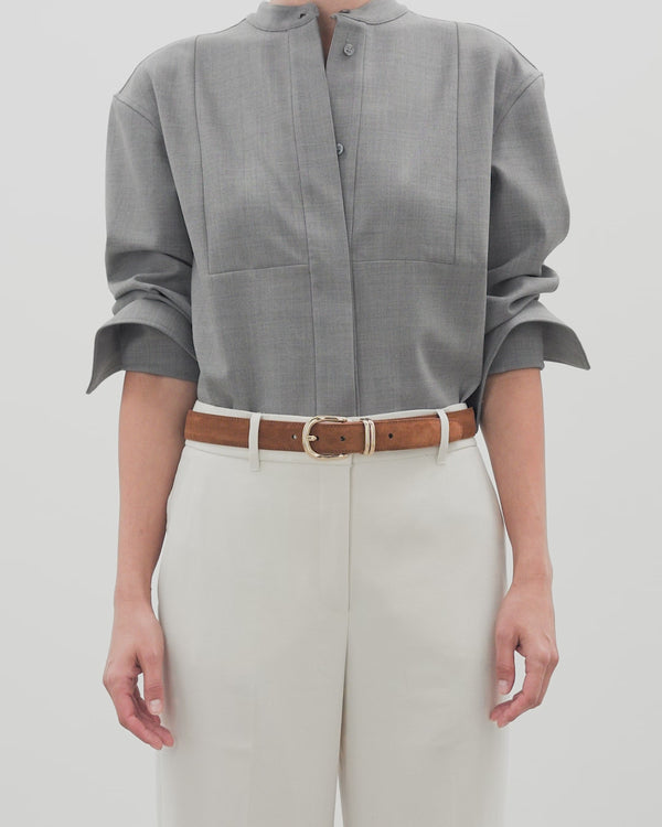 Flattered Beatrice Belt Suede Bourbon