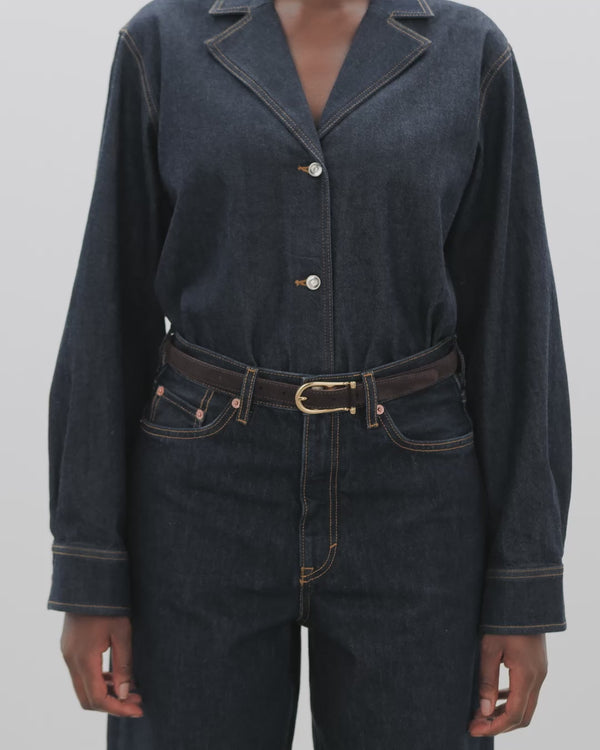 Flattered Betty Belt Suede Chocolate