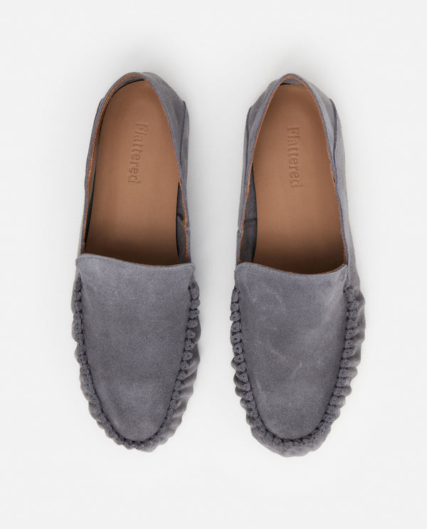 Flattered Bon Bon Suede Pearl Grey